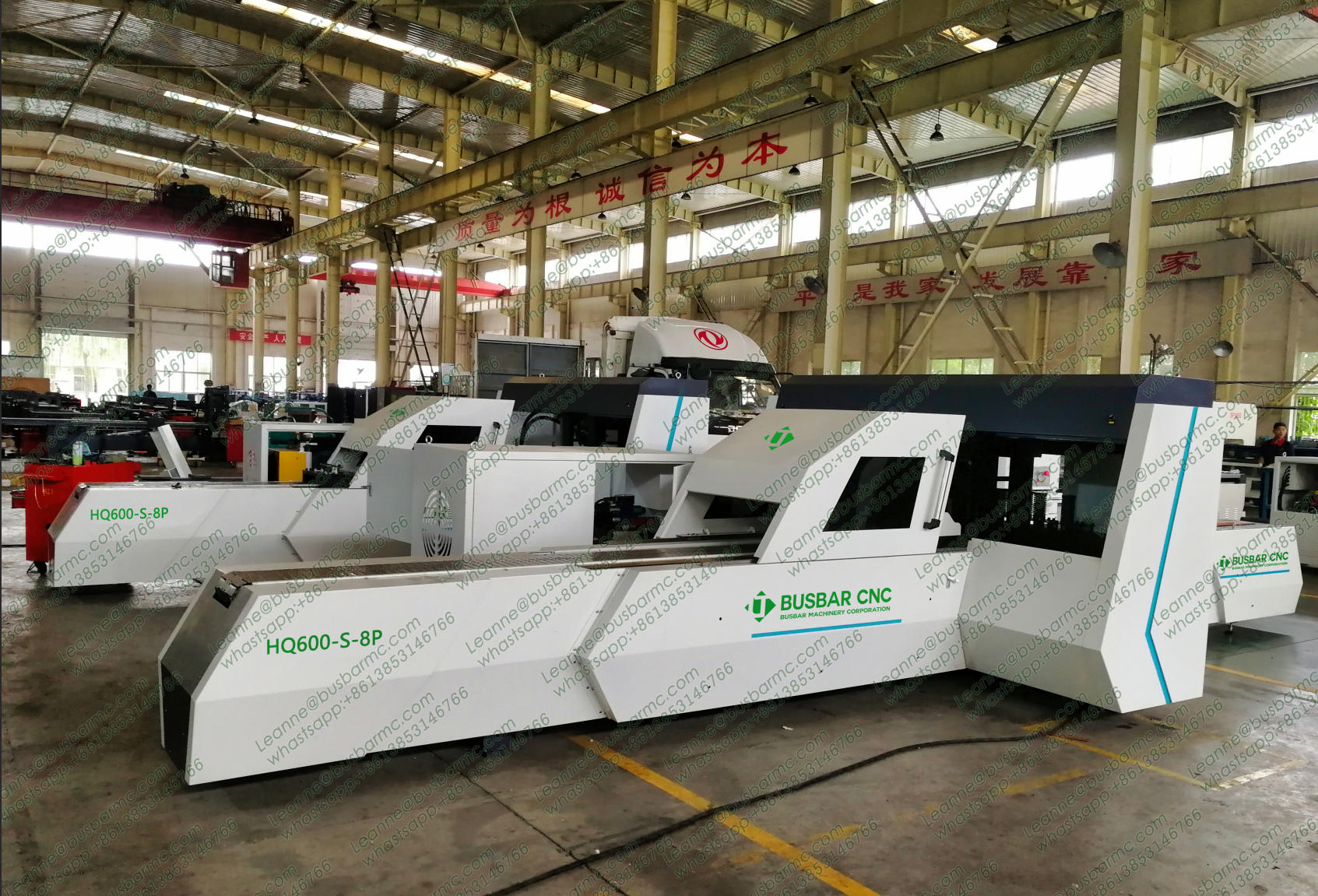 HQ600-S-8P Máy thanh cái CNC – Máy đột thanh cái đ